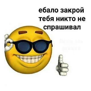 Sticker from ну типа для переговоров Пон да ?