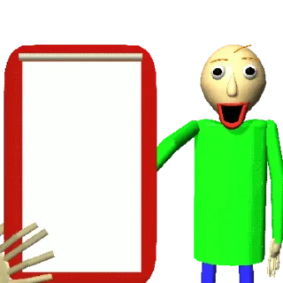 Sticker from baldi's basics📏📚