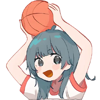🏀 emoji Медуза-тян @Nyasticks Telegram sticker 3 of 42
