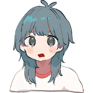 😯 emoji Медуза-тян @Nyasticks Telegram sticker 2 of 42
