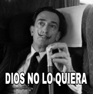 😶 emoji Salvador Dalí Telegram sticker 9 of 18