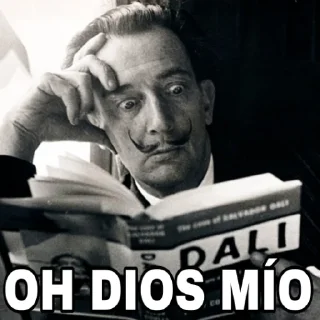 😨 emoji Salvador Dalí Telegram sticker 4 of 18