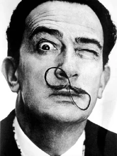 😉 emoji Salvador Dalí Telegram sticker 1 of 18