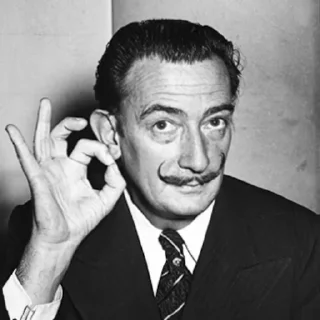 👌 emoji Salvador Dalí Telegram sticker 3 of 18