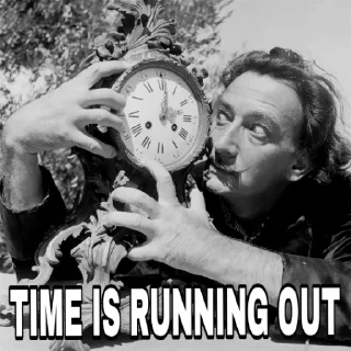 ⏳ emoji Salvador Dalí Telegram sticker 16 of 18