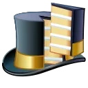 🎩 emoji Top Hat by @GiftChanges Telegram sticker 18 of 70