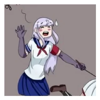 😄 emoji Yandere Telegram sticker 6 of 36