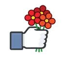 💐 emoji Facebook Likes Telegram sticker 6 of 12