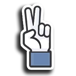 ✌️ emoji Facebook Likes @stickersb2b Telegram sticker 10 of 13