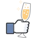 🍸 emoji Facebook Likes Telegram sticker 12 of 12