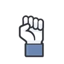 ✊ emoji Facebook Likes Telegram sticker 8 of 12