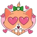 😍 emoji Сберкот и Куся :: @stickroom Telegram sticker 9 of 44