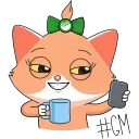 🤳 emoji Сберкот и Куся :: @stickroom Telegram sticker 16 of 44