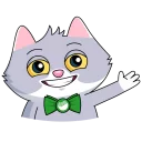 😄 emoji Сберкот и Куся :: @stickroom Telegram sticker 22 of 52
