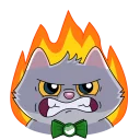 😡 emoji Сберкот и Куся :: @stickroom Telegram sticker 14 of 52
