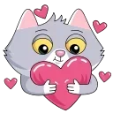 ❤️ emoji Сберкот и Куся :: @stickroom Telegram sticker 6 of 44