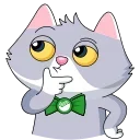 🤔 emoji СберКот и Куся @TgSticker Telegram sticker 9 of 50