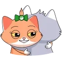 🤗 emoji СберКот и Куся @TgSticker Telegram sticker 20 of 50