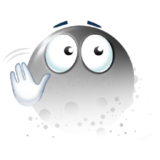 😶‍🌫️ emoji black . Telegram sticker 6 of 51