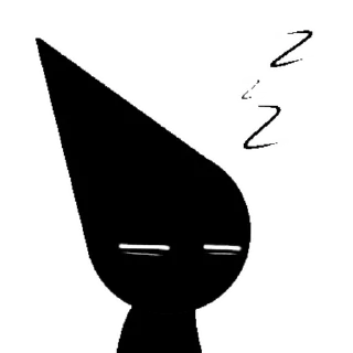 😴 emoji Black hit meme Telegram sticker 24 of 37