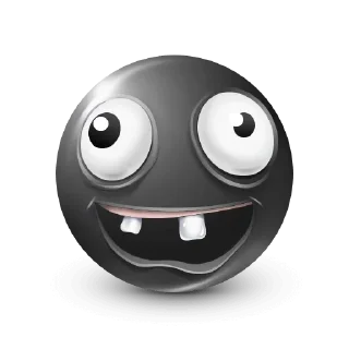 🤡 emoji black . Telegram sticker 8 of 51