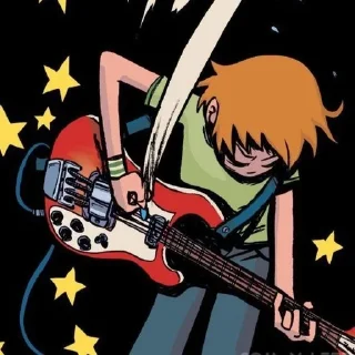 Sticker from ꒰🎸꒱ scott pilgrim ✯ ;; @suuukiw