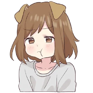 😠 emoji Dog Girl @jp_stickers Telegram sticker 6 of 41