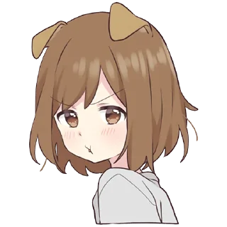 😤 emoji Dog Girl @jp_stickers Telegram sticker 9 of 41