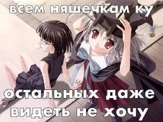 Sticker from Няшки правят миром