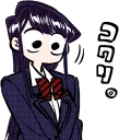 😀 emoji Komi-san wa, Komyushou desu :: @line_stickers Telegram sticker 20 of 40
