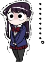 😱 emoji Komi-san wa, Komyushou desu :: @line_stickers Telegram sticker 2 of 40