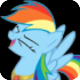 🎩 emoji смешни MLP поняшки Telegram sticker 12 of 78