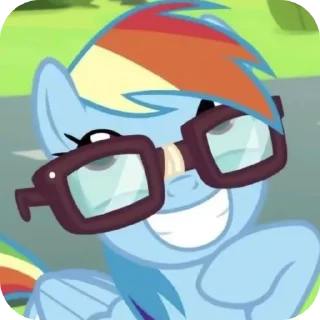 👍 emoji смешни MLP поняшки Telegram sticker 10 of 78