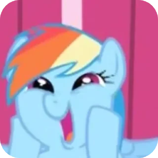 👄 emoji смешни MLP поняшки Telegram sticker 15 of 78