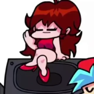🥱 emoji GF | fnf | @FnFstikers Telegram sticker 10 of 18