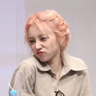 😐 emoji Yuqi Telegram sticker 4 of 21