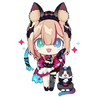 Sticker from Honaki chibi: for @novellasbots