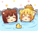 😄 emoji Tanuki & Fox girl :: @line_stickers Telegram sticker 4 of 40