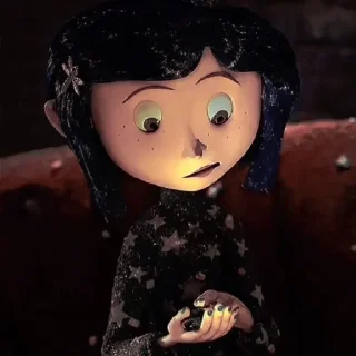 😶 emoji Coraline jones🗝️ Telegram sticker 17 of 33