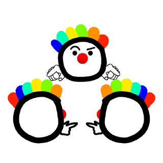 Sticker from Клоун