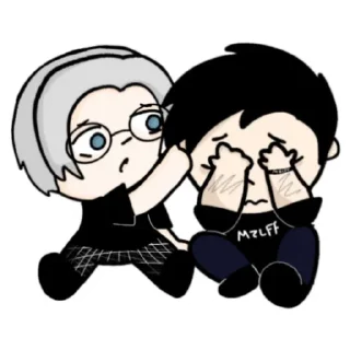 😭 emoji Мазейки и Мафаши🙀 (автор:𝗔𝗳𝗶𝘀𝗵𝗶𝗫𝗫) Telegram sticker 7 of 15