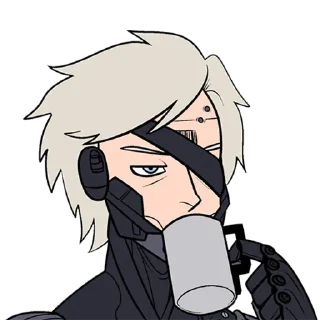 😐 emoji Metal Gear Rising: Revengeance Telegram sticker 18 of 20