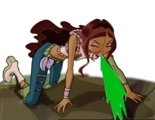 🤮 emoji Winx Telegram sticker 23 of 41