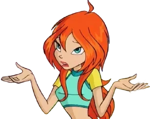 🤷‍♀ emoji Winx Telegram sticker 9 of 41