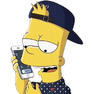 🤳 emoji Bart | STICK4SV Telegram sticker 12 of 14