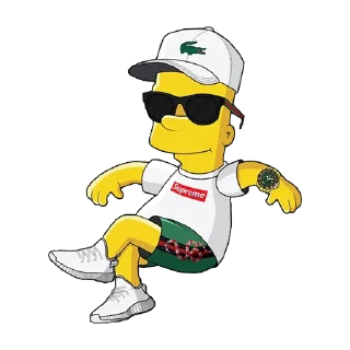 😎 emoji Bart | STICK4SV Telegram sticker 13 of 14