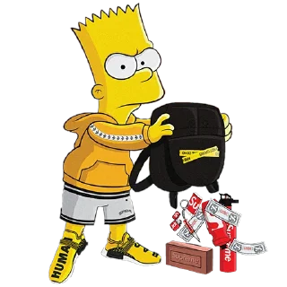 🤨 emoji Bart | STICK4SV Telegram sticker 6 of 14