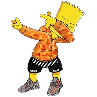 🙅‍♂️ emoji Bart | STICK4SV Telegram sticker 10 of 14