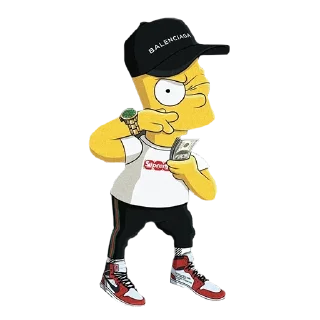💸 emoji Bart | STICK4SV Telegram sticker 14 of 14