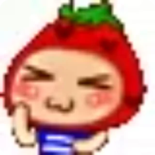 🥳 emoji Клубничка FW (by EceHu4) Telegram sticker 10 of 39